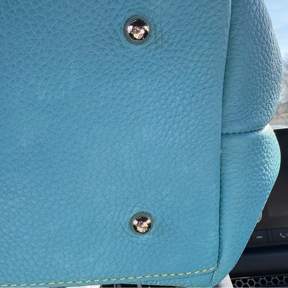 Dooney & Bourke Pebble Grain Large Barlow Bag - Sky Blue - Picture 6 of 12